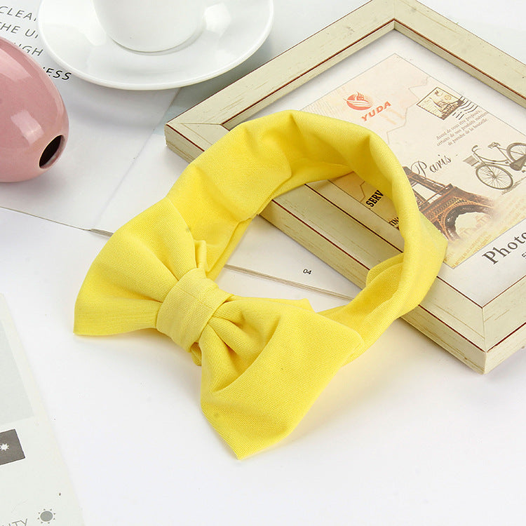 Elsa Bowknot Headband Simple And Versatile High Elastic Headband Female