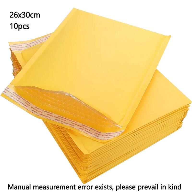 Kraft Bubble Mailers Self Seal Adhesive Shipping Bags, Cushioning Padded Envelopes for Shipping, Mailing, Packaging