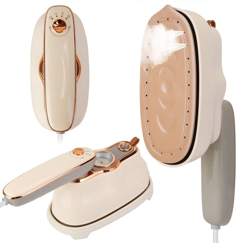 1Pc 1200W Foldable Handheld Clothes Iron Steamer With Wet Dry Ironing