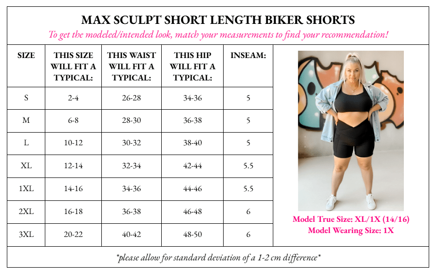 PREORDER Max Sculpt Ribbed Short Length Biker Shorts