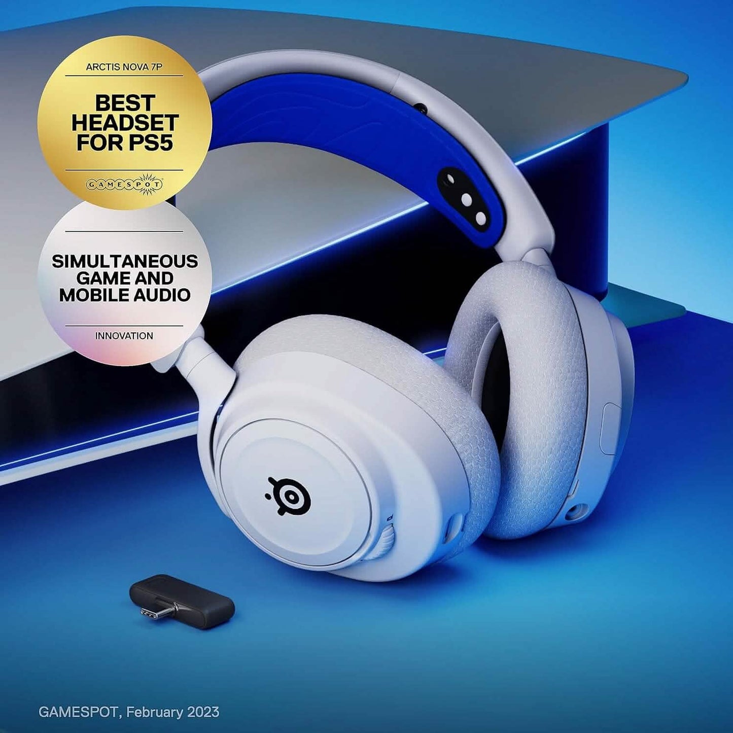 SteelSeries Arctis Nova 7P Wireless Multi-System Gaming & Mobile Headset (Refurbished)