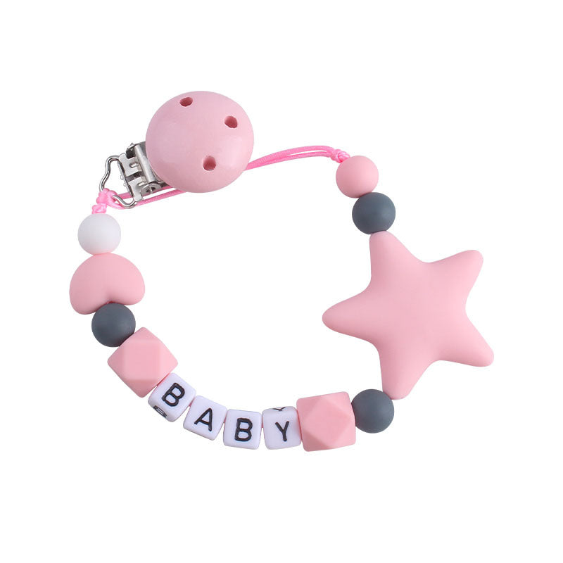 Five-pointed Star Teether Pacifier Chain Toy