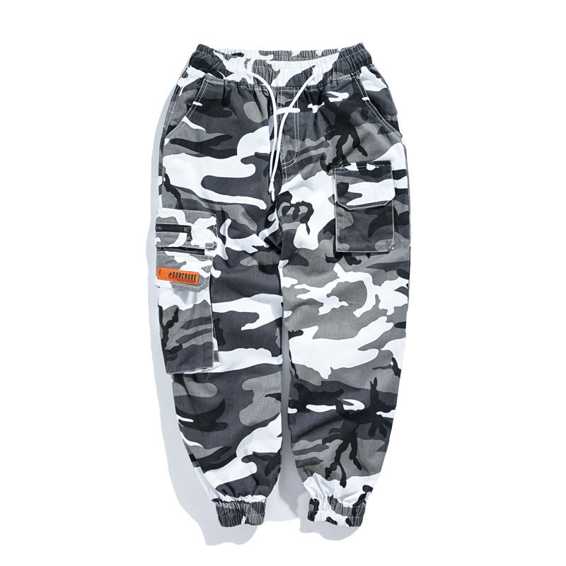 Men's overalls cropped harem pants