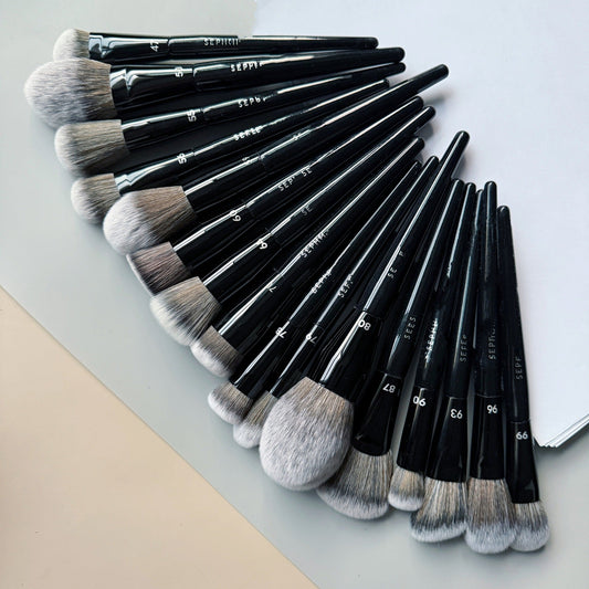 Lotus Series Foundation Eye Shadow Face Powder Repair Double-ended Makeup Brush