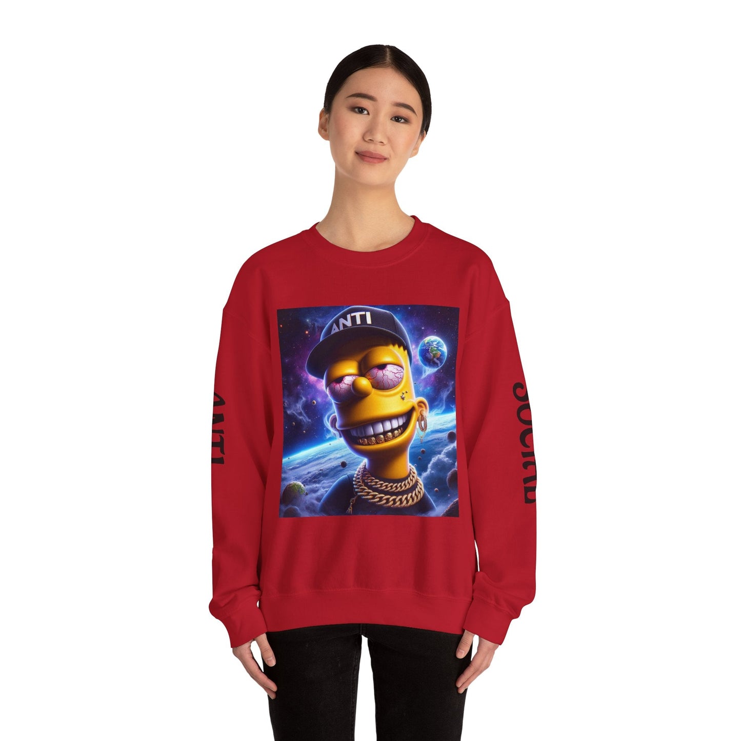 “Anti Social” Heavy Blend™ Crewneck Sweatshirt