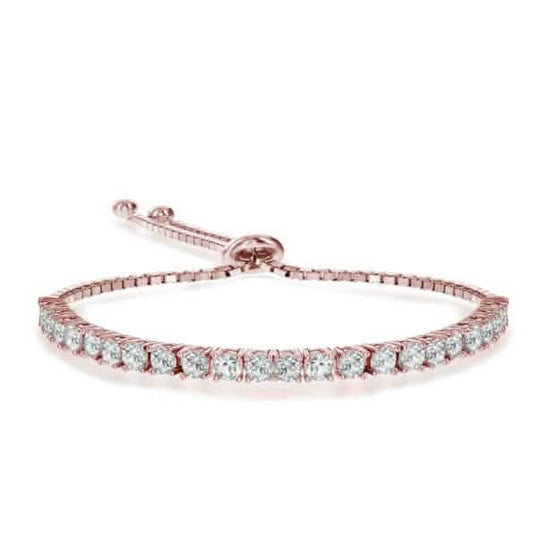 18K Rose Gold Plated 4mm Bolo Bracelet