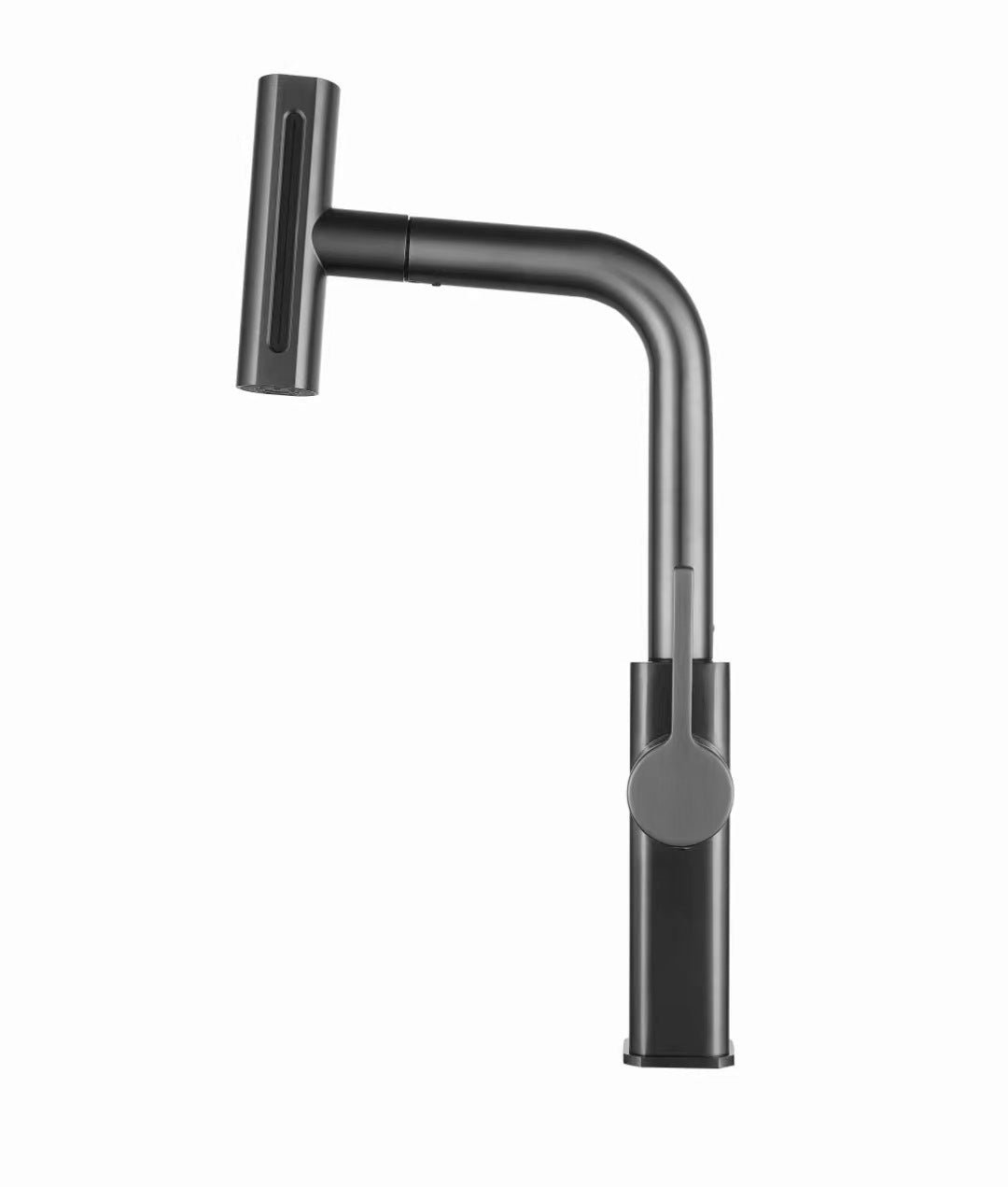 High-End Pull-Down Kitchen Faucet with Rotating Spout