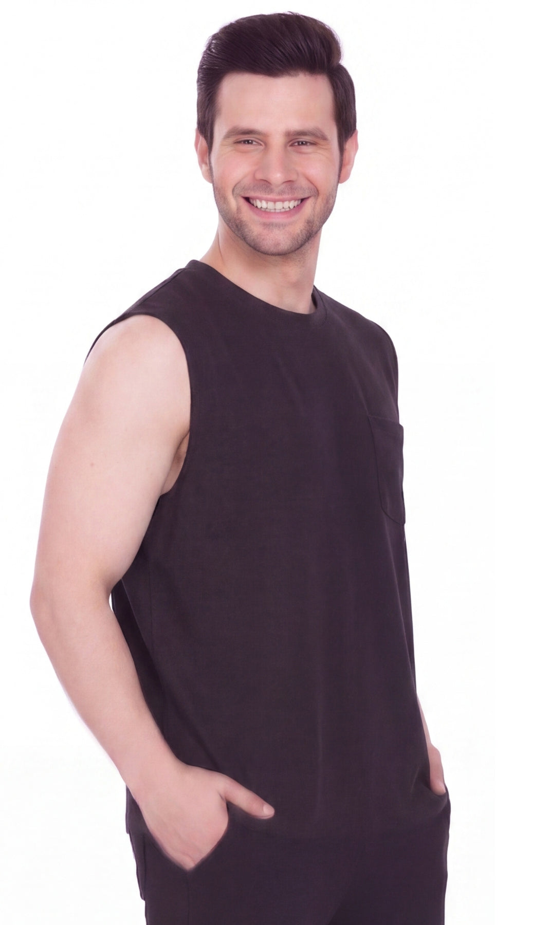 Men's Sleeveless Crew Neck T-Shirt