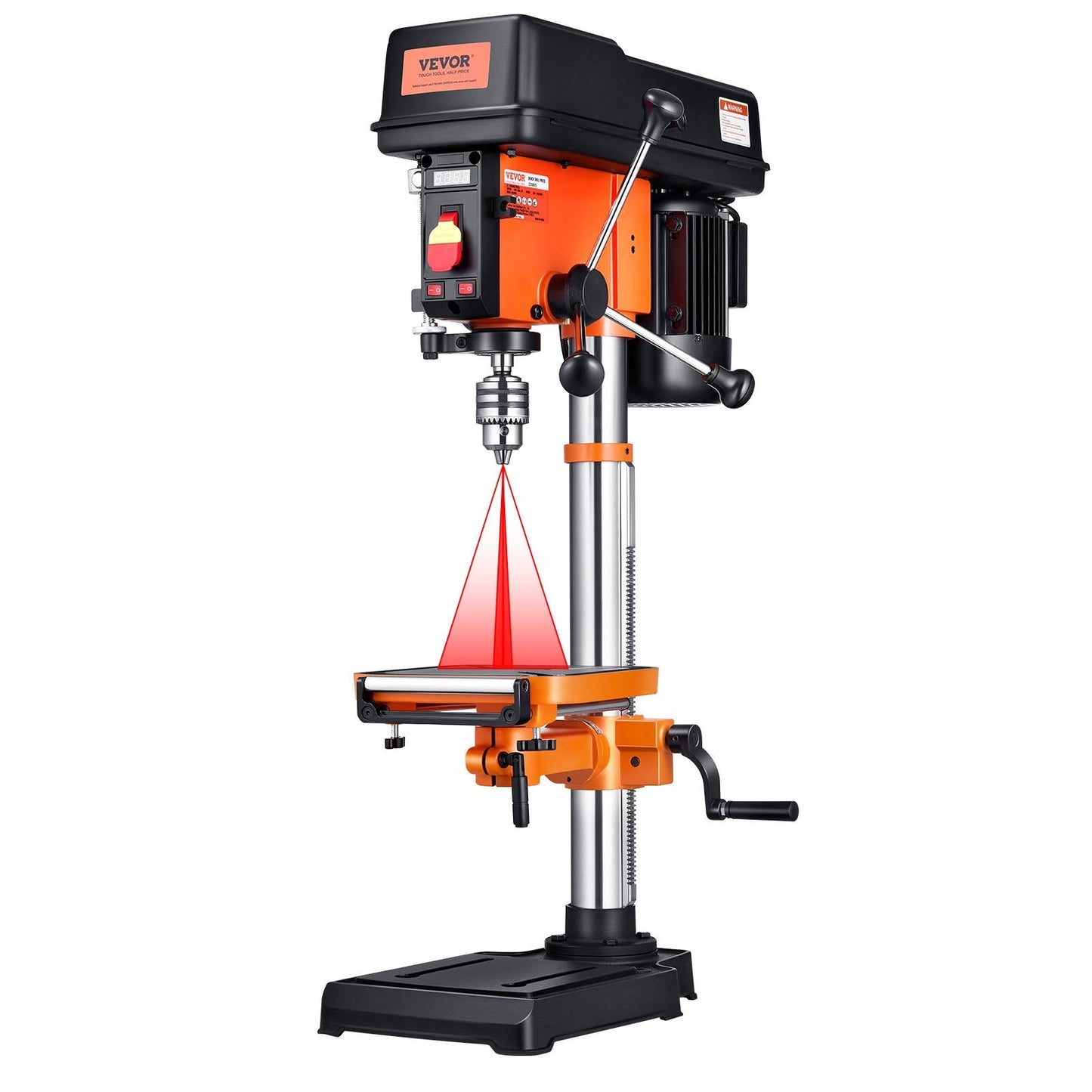 12 In Benchtop Drill Press, 5 Amp 120V, Variable Speed Cast Iron Bench