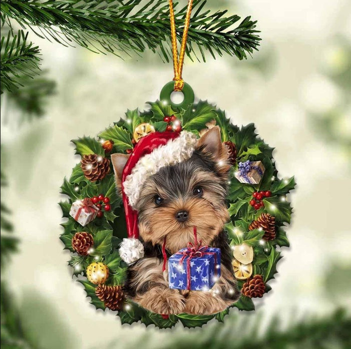 Car Pendant Sleeping Dog Angel Home Decor Acrylic Showcase Hanging Ornaments For Doors