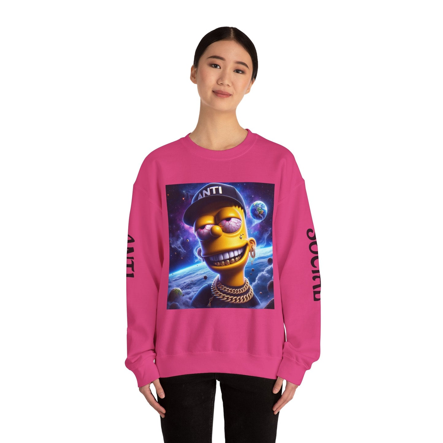 “Anti Social” Heavy Blend™ Crewneck Sweatshirt