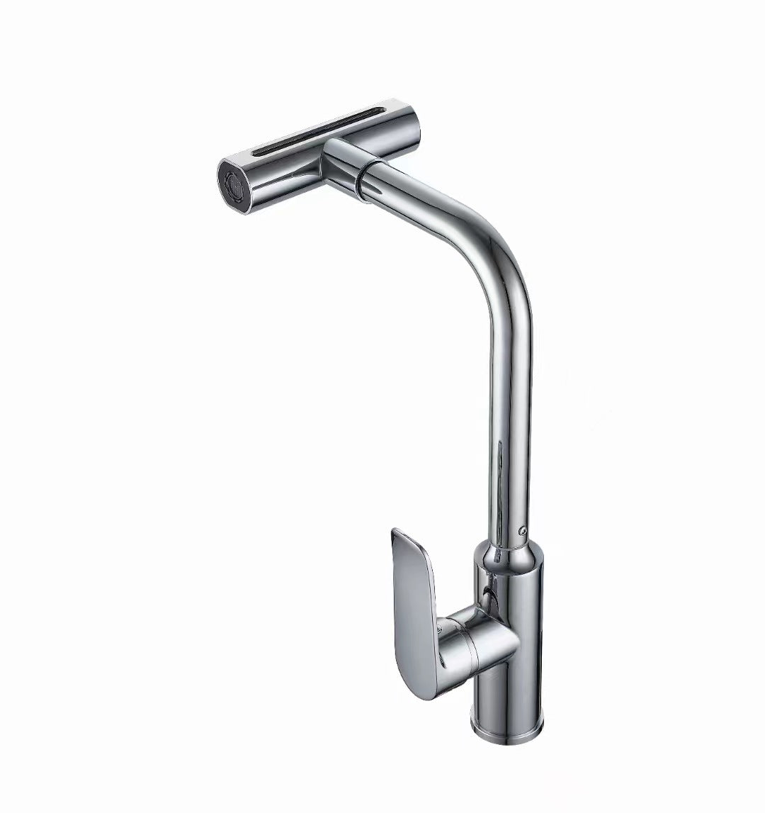 High-End Pull-Down Kitchen Faucet with Rotating Spout
