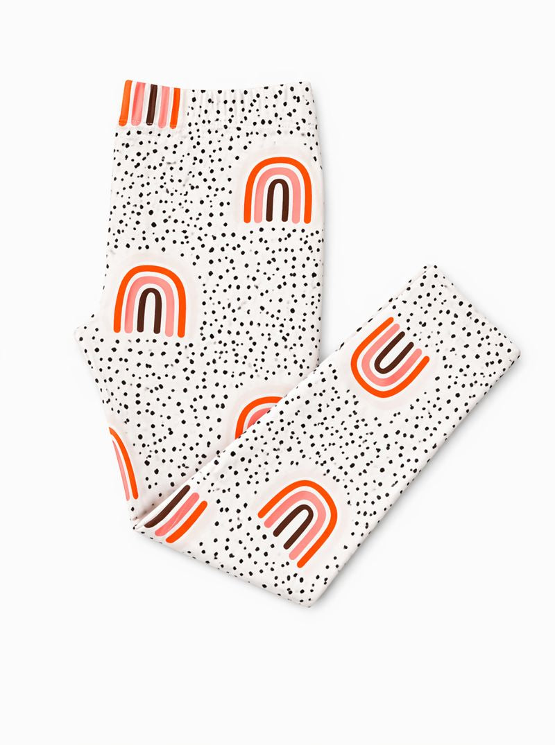 Peach Rainbow Leggings