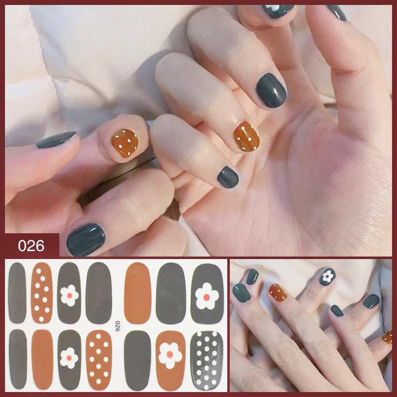 Manufacturer''s Direct Selling Nail Enhancement Sticker Full Paste Ins Japanese