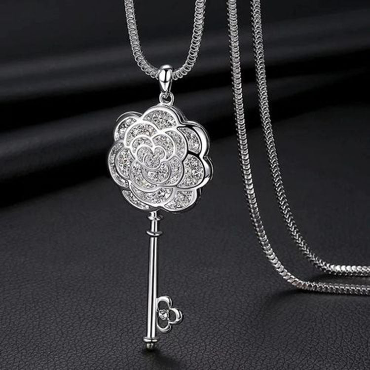 Crystal tassel necklace clothing accessories