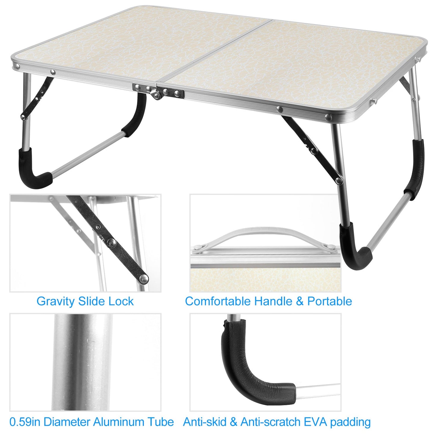 1Pc Foldable Laptop Table Notebook Bed Desk Breakfast Reading Writing