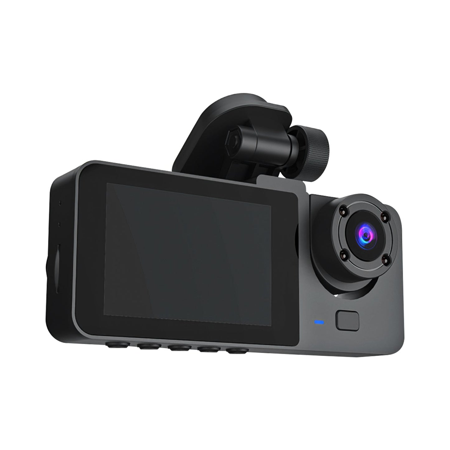 3 Channel Dash Cam Front Inside Rear Vehicle Driving Recorder Car DVR