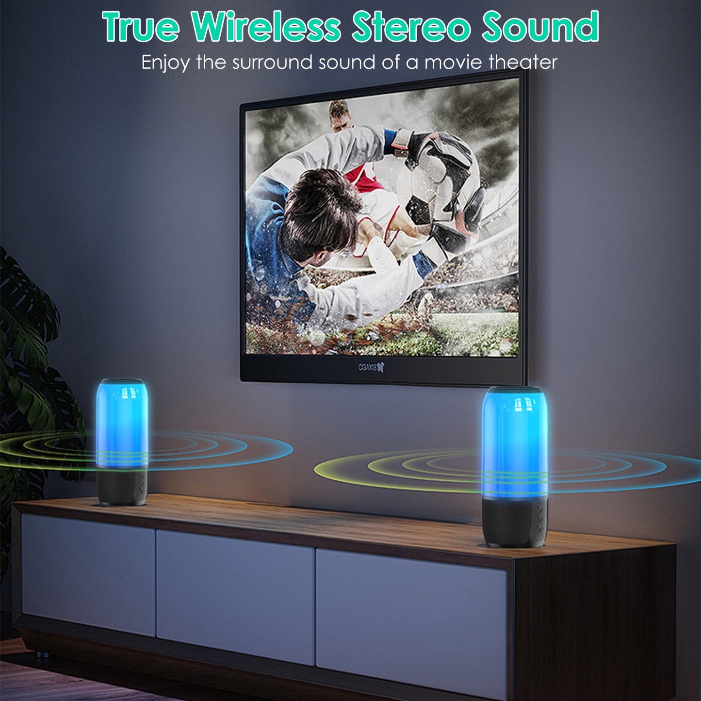 1Pc Wireless Portable Speaker Loud Stereo Speaker With 6 Color