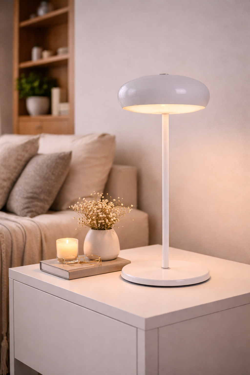 Rechargeable LED Desk Lamp Romantic Ambient Night Light Bedside Outdoor