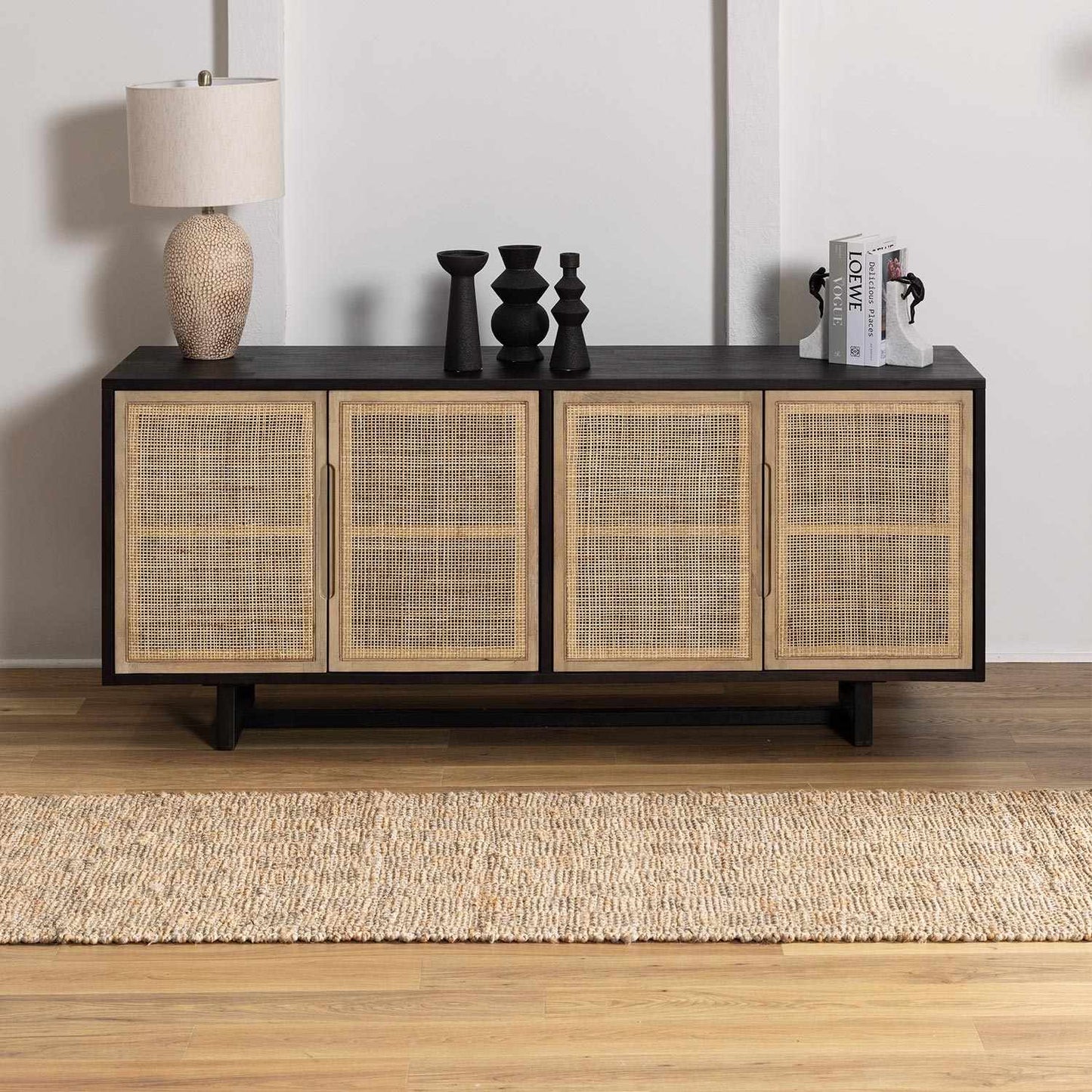 Lonut Checkered Jute Area Rug - Promo - Clearance