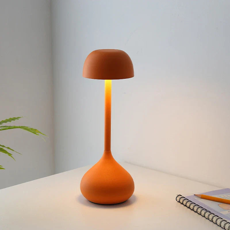 Touch Dimmable Mushroom Table Lamp Portable Rechargeable Night Light Bedside Desk