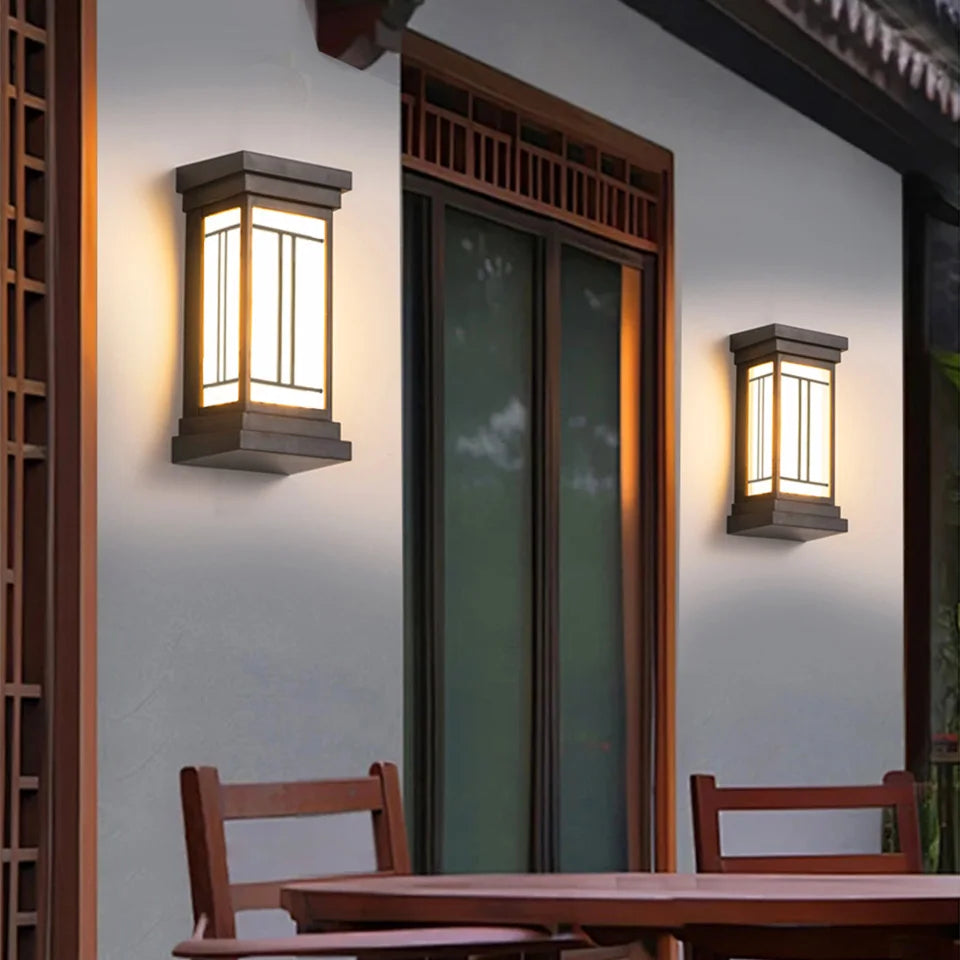 LED Outdoor Wall Light – IP66 Waterproof Motion Sensor Lamp for Porch & Garden