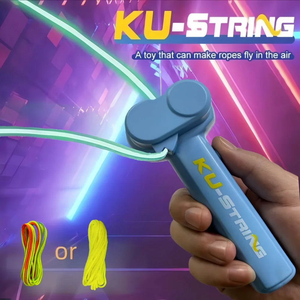 Glow-in-the-dark fun electric rope thruster children's outdoor new exotic decompression toys Creative toys for cats and pets