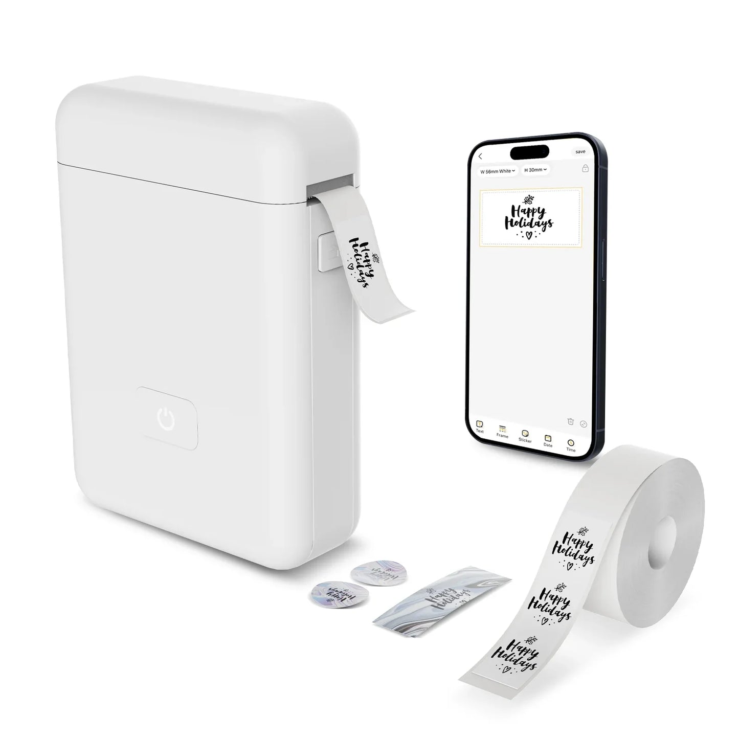 Portable Thermal Label Maker Mini Sticker Printer for Home School Office Organizing