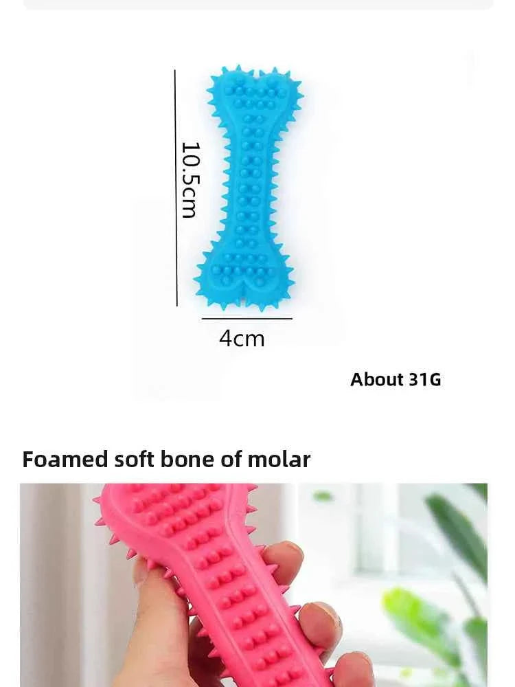 Durable Rubber Bone Chew Toys for Puppies and Teething