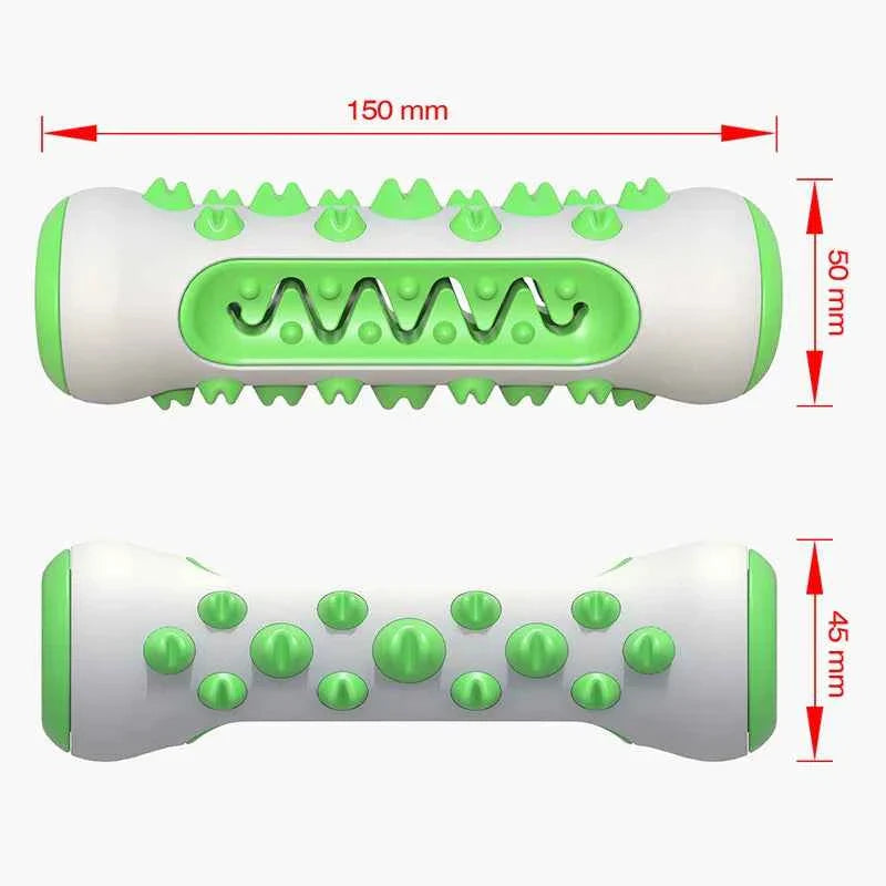 Chew-Resistant Rubber Dog Toy for Dental Health
