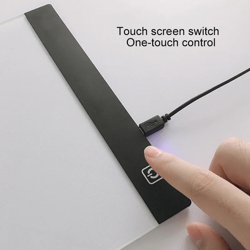 LED Drawing Copy Pad Dimmable Light Board Adjustable Art Tablet Educational Toy