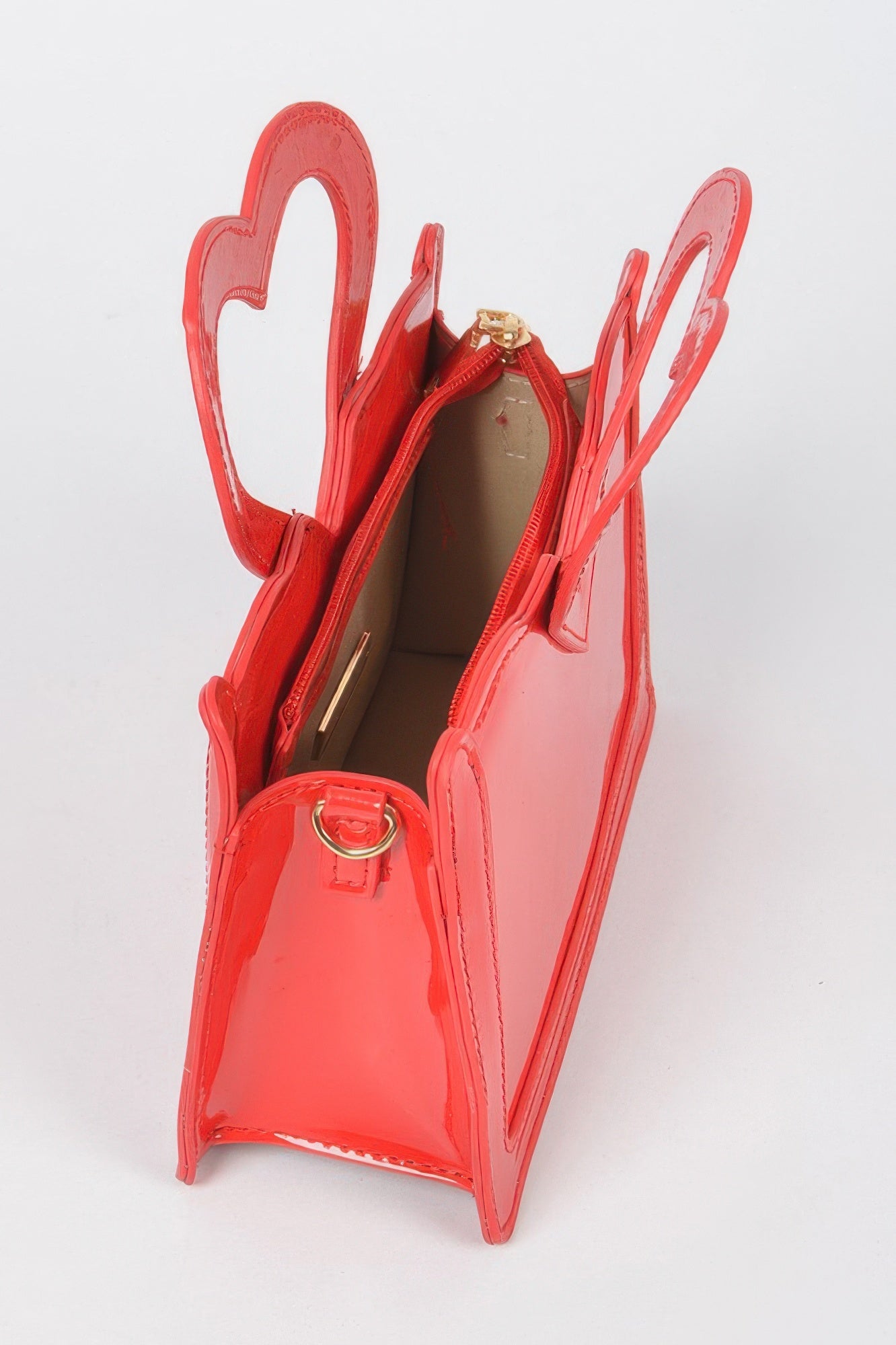 Enamel Top Handle Bag