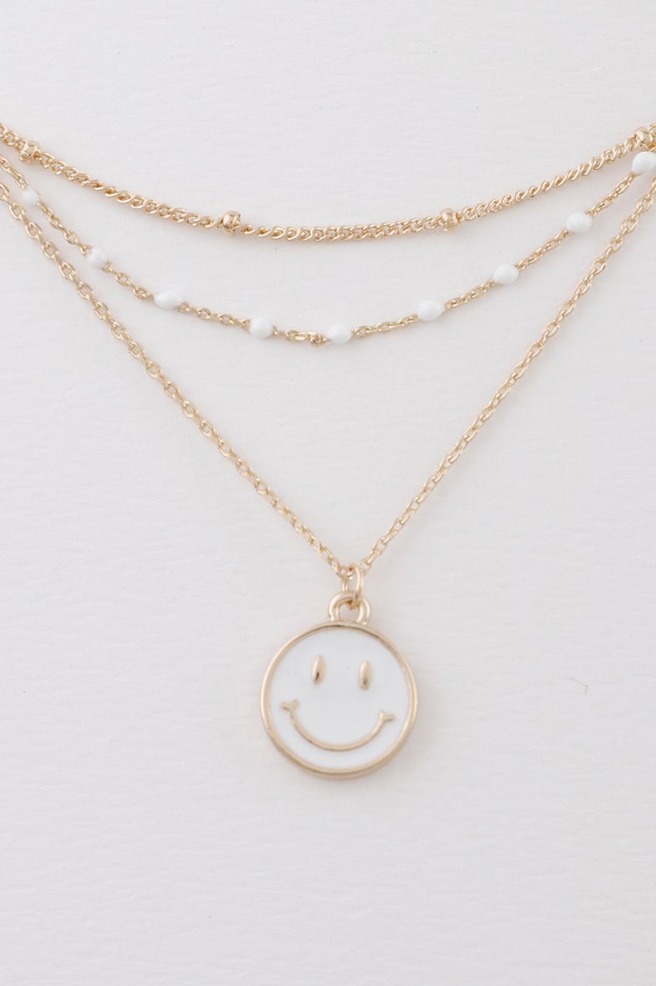 Multi Happy Face Necklace