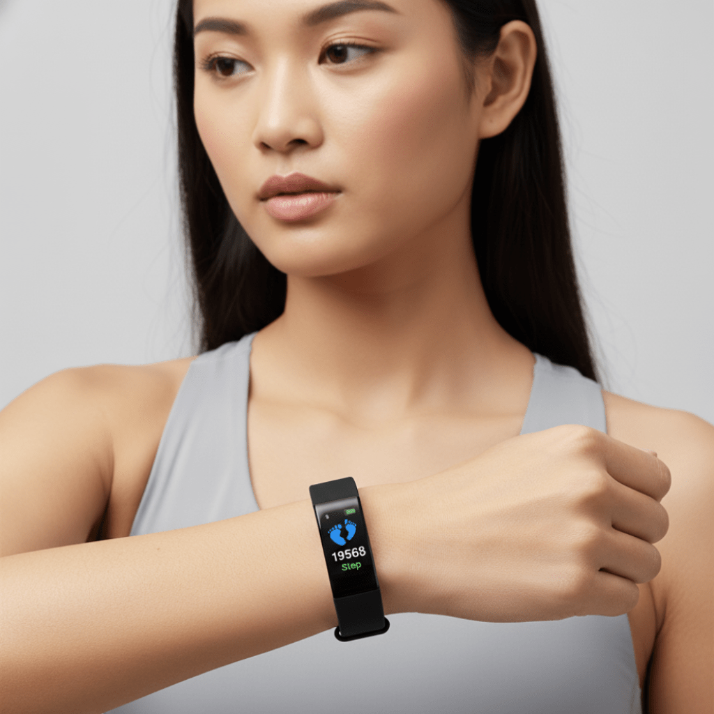 Fitness Tracker Watch with Heart Rate and Step Counter
