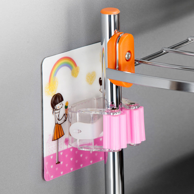 Mop Holder, Bathroom Storage Rack
