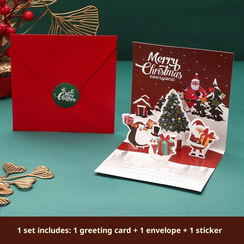 Three-dimensional Blessing Greeting Card