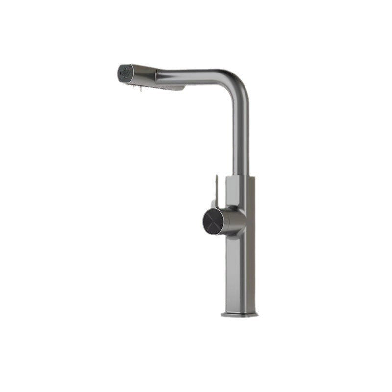 High-End Pull-Down Kitchen Faucet with Rotating Spout