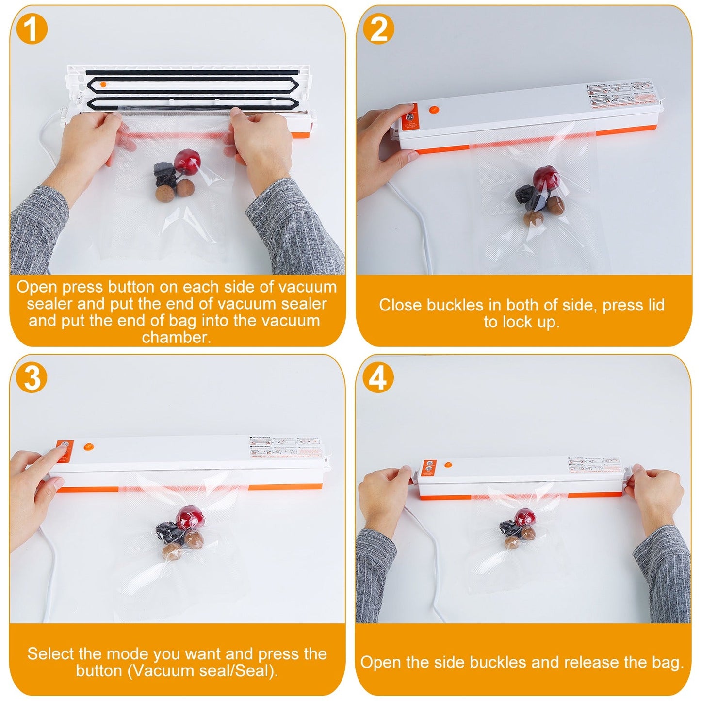 Electric Vacuum Sealer Machine Household Automatic Food Vacuum Sealer