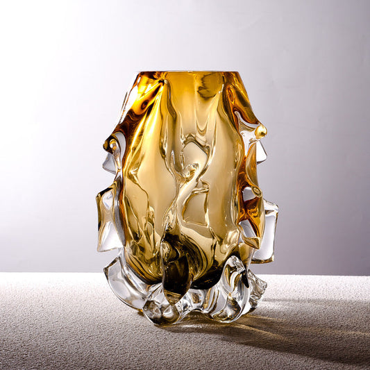 Creative Crystal Glass Vase Flower Arrangement Art Ornaments