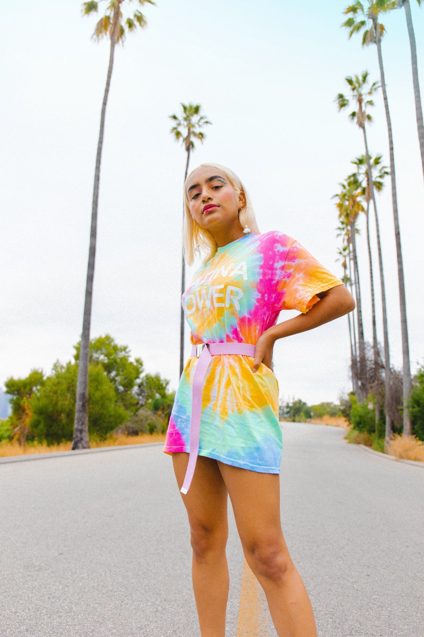 Tie dye Latina Power Tee