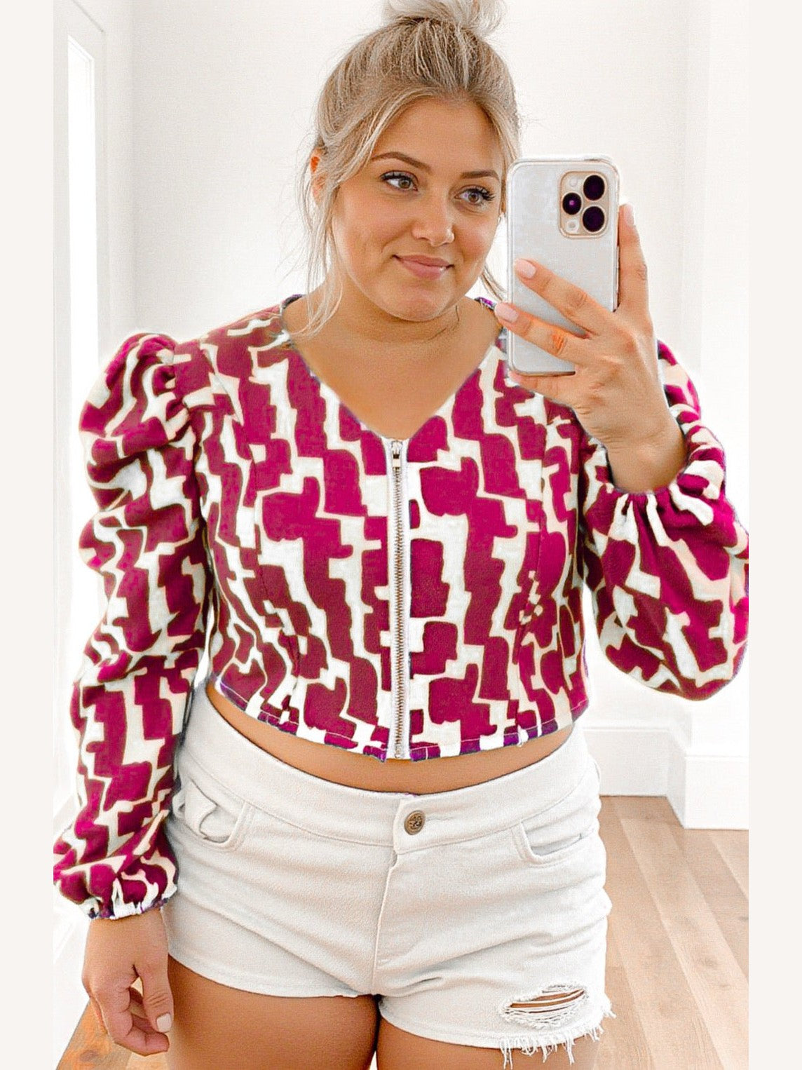 Zola Zip Up Crop Top